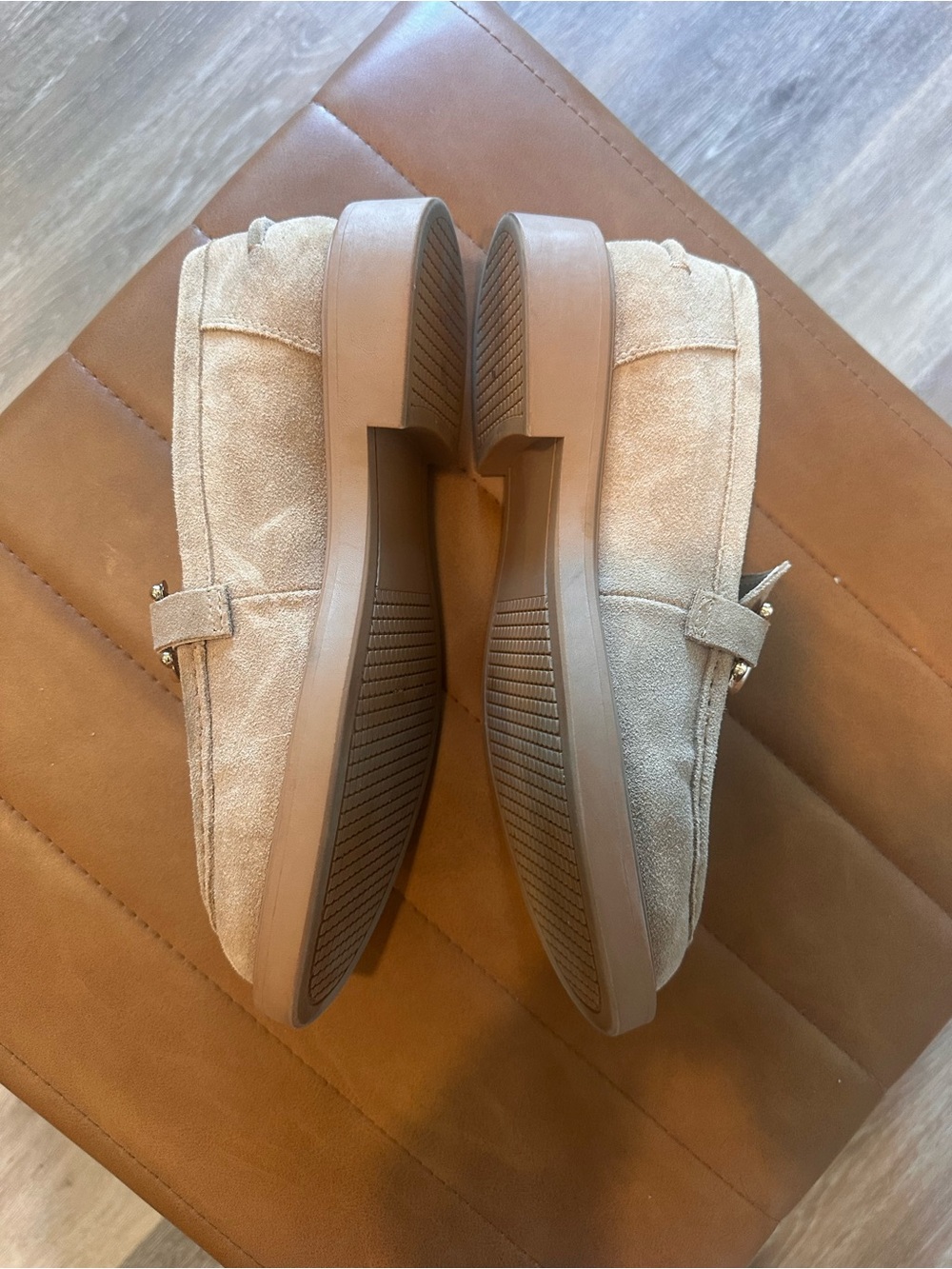 Steve Madden Tan Suede Karmine Loafers - Picture 4 of 7
